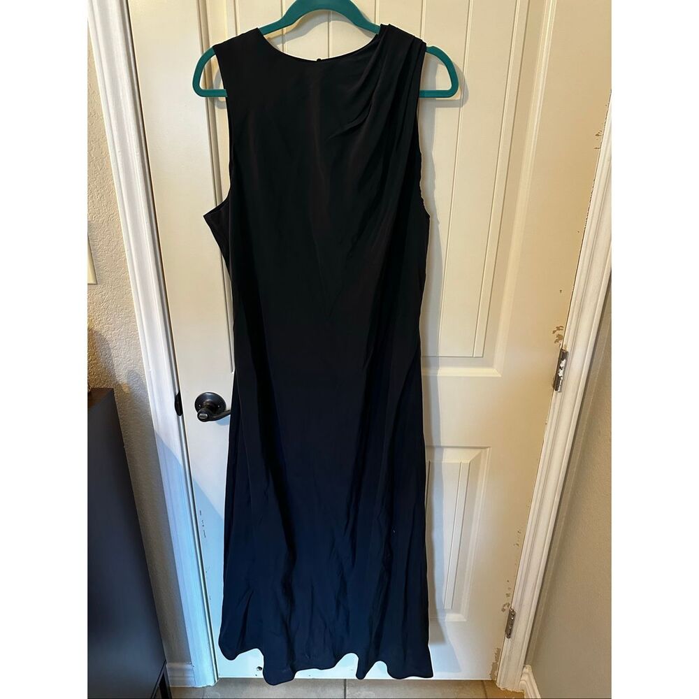 NWT Abercrombie & Fitch Draped Modal Blend High Neck Sleeveless Maxi Dress Sz XL
